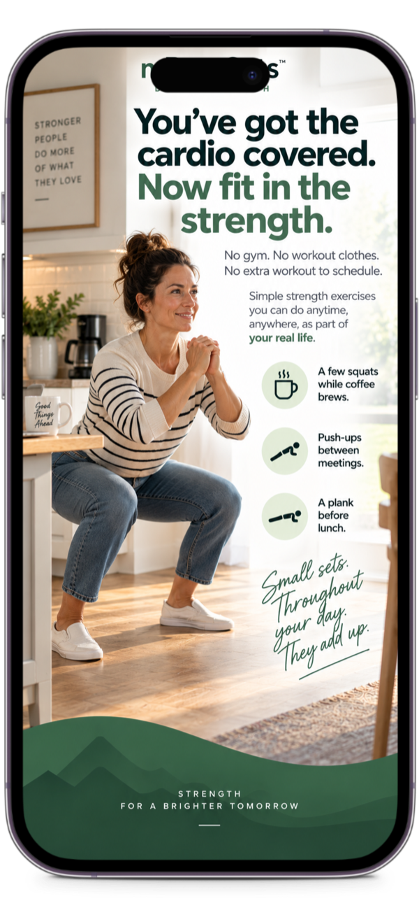 You’ve got the cardio covered. Now fit in the strength.